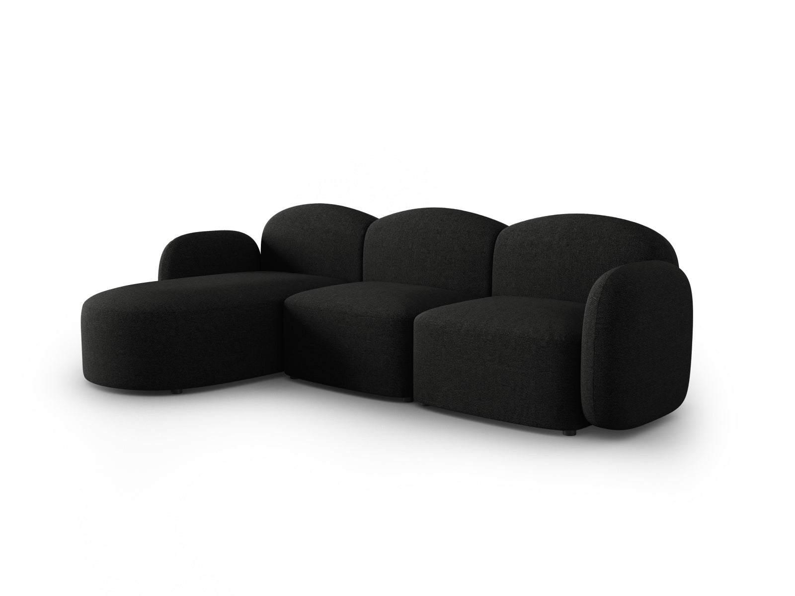 Erleben Sie das stilvolle Blair Ecksofa links von Micadoni. Dieses 4-Sitzer Sofa vereint luxuriösen Velours mit modernem Design für Ihr Zuhause.