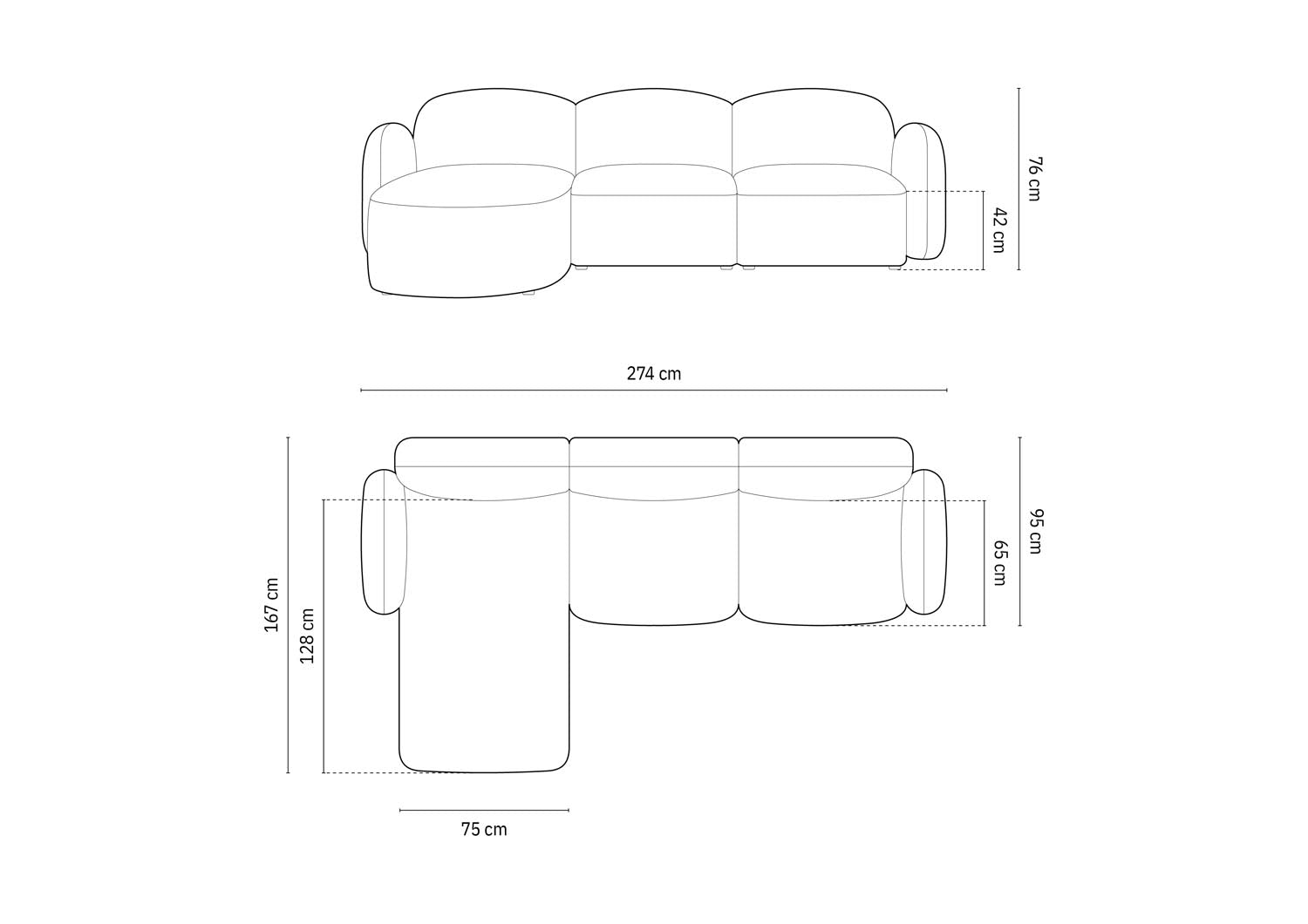 Entdecken Sie das elegante Blair Velour links Ecksofa 4-Sitzer von Micadoni – der perfekte Mix aus Komfort und modernem Design für Ihr Zuhause.