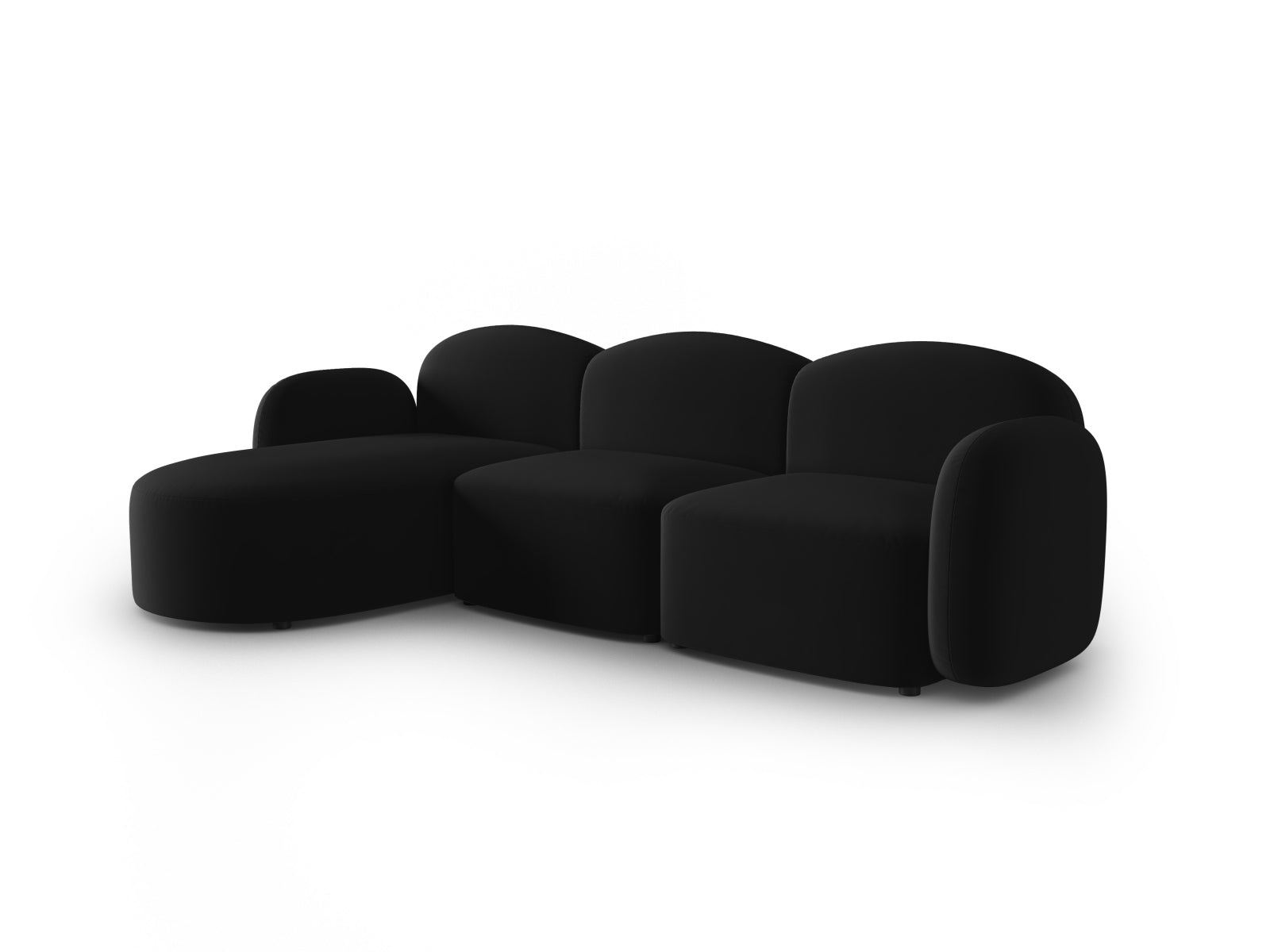 Erleben Sie das stilvolle Blair Velour links Ecksofa 4-Sitzer von Micadoni – ideal für gemütliche Abende und moderne Wohnkonzepte.