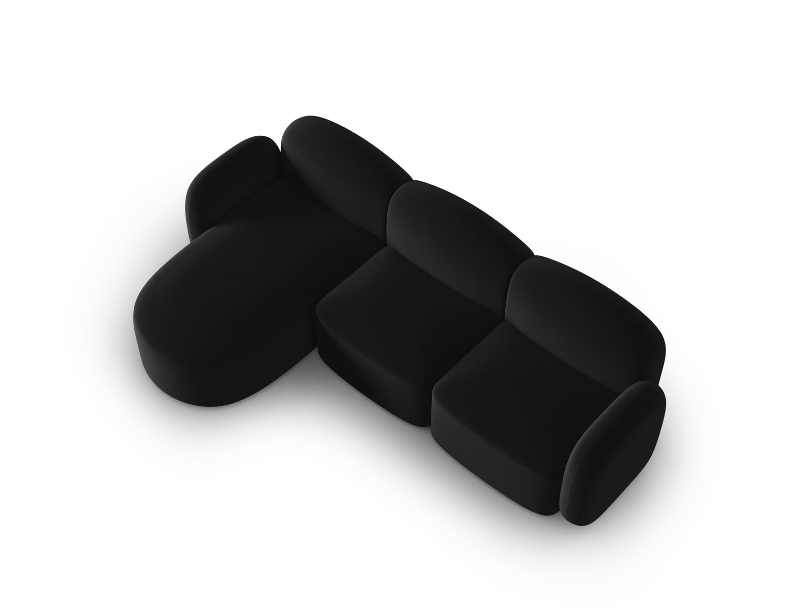 Erleben Sie das stilvolle Blair Velour links Ecksofa 4-Sitzer von Micadoni – ideal für gemütliche Abende und moderne Wohnkonzepte.