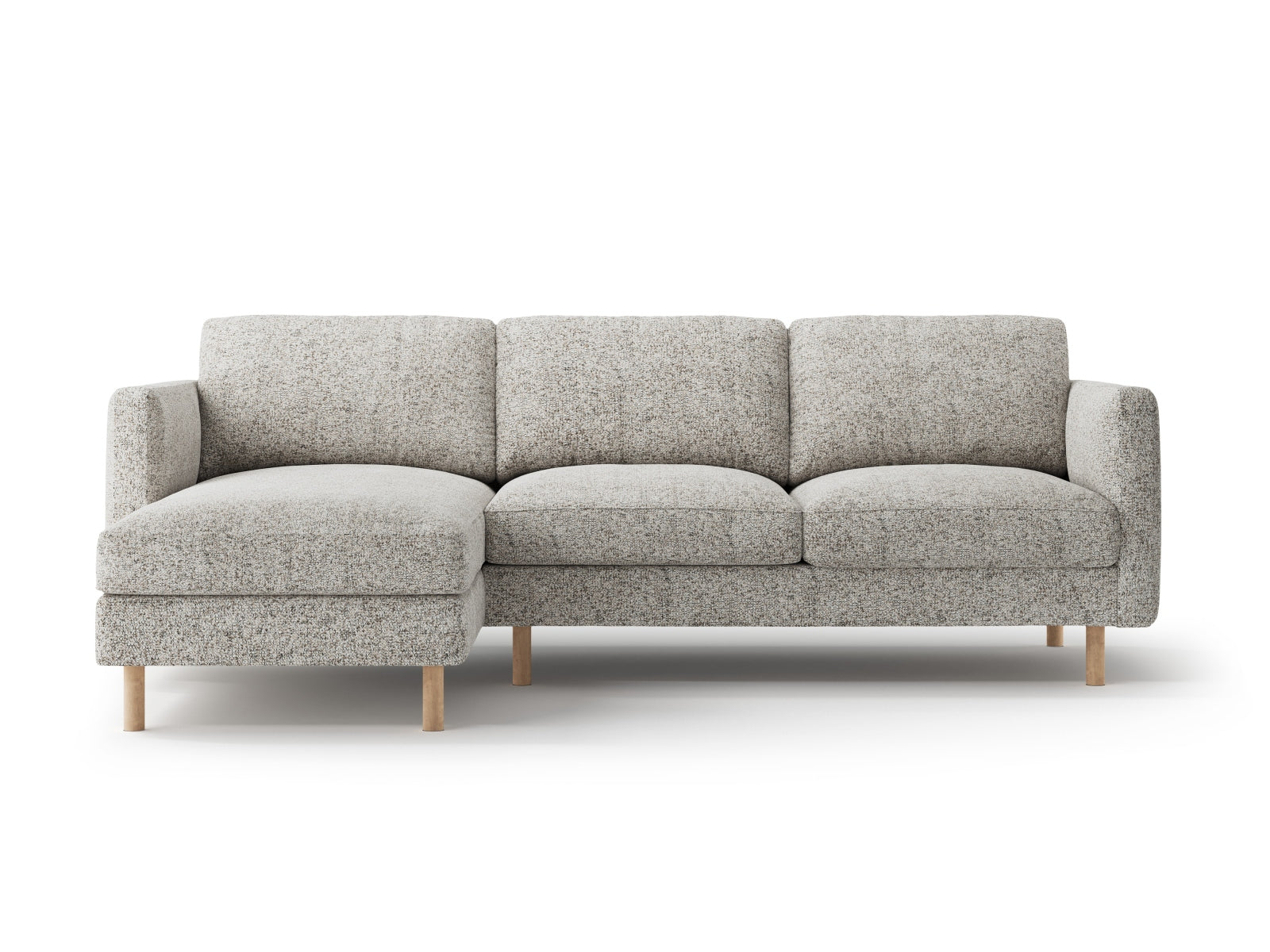 Eden Ecksofa links 3 Sitzer in Beige Melange-Puente präsentiert im Onlineshop von KAQTU Design AG. L-Sofa links ist von Micadoni