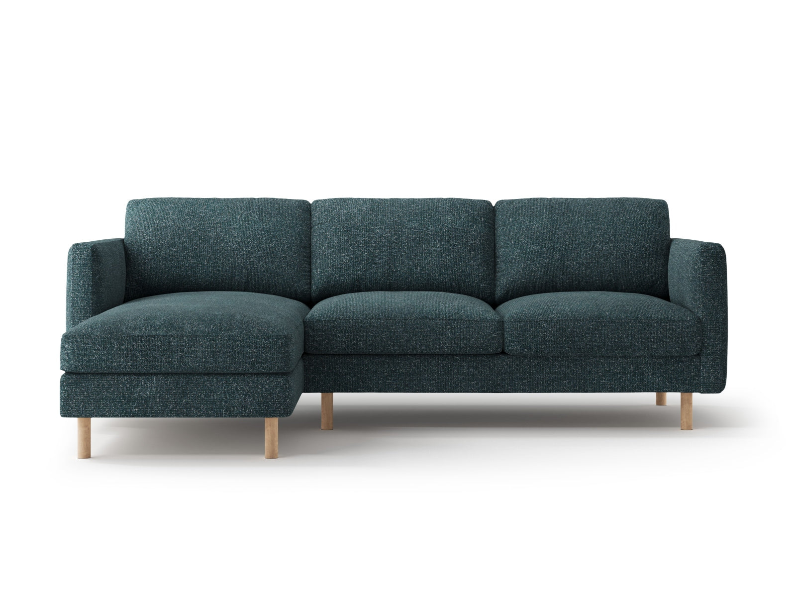 Eden Ecksofa links 3 Sitzer in Green Blue Melange präsentiert im Onlineshop von KAQTU Design AG. Ecksofa links ist von Micadoni