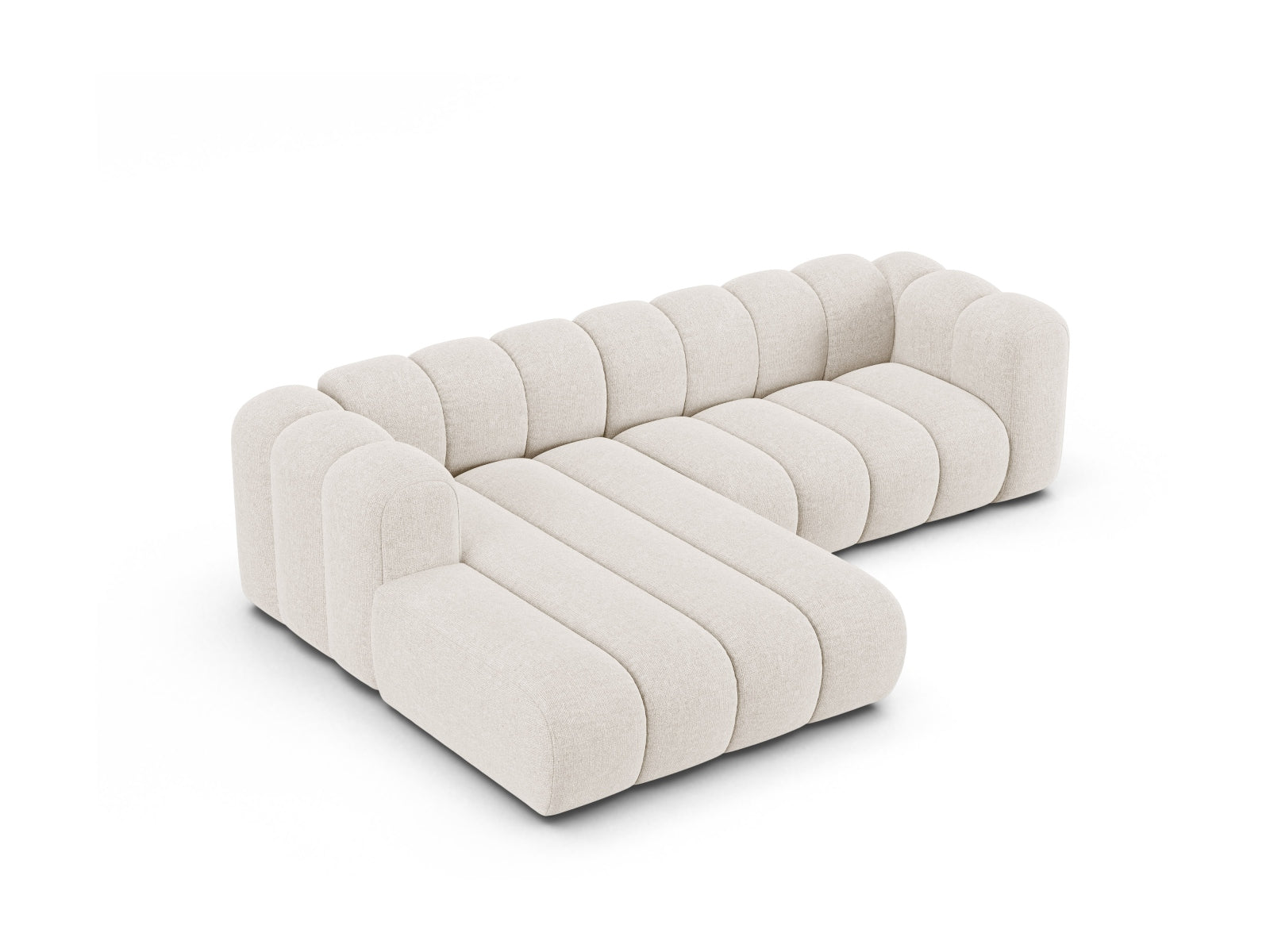Lupine Modulares Ecksofa links 4 Sitzer in Light Beige präsentiert im Onlineshop von KAQTU Design AG. Ecksofa links ist von Micadoni