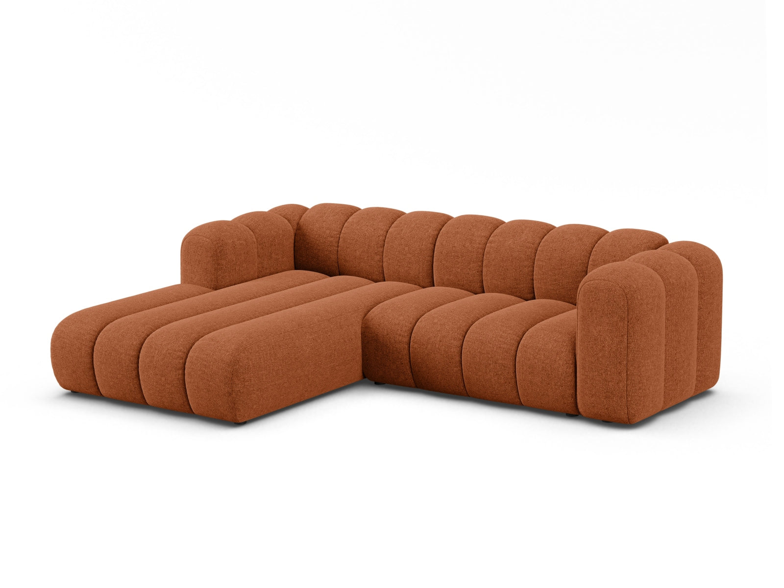 Lupine Modulares Ecksofa links 4 Sitzer in Brick präsentiert im Onlineshop von KAQTU Design AG. Ecksofa links ist von Micadoni