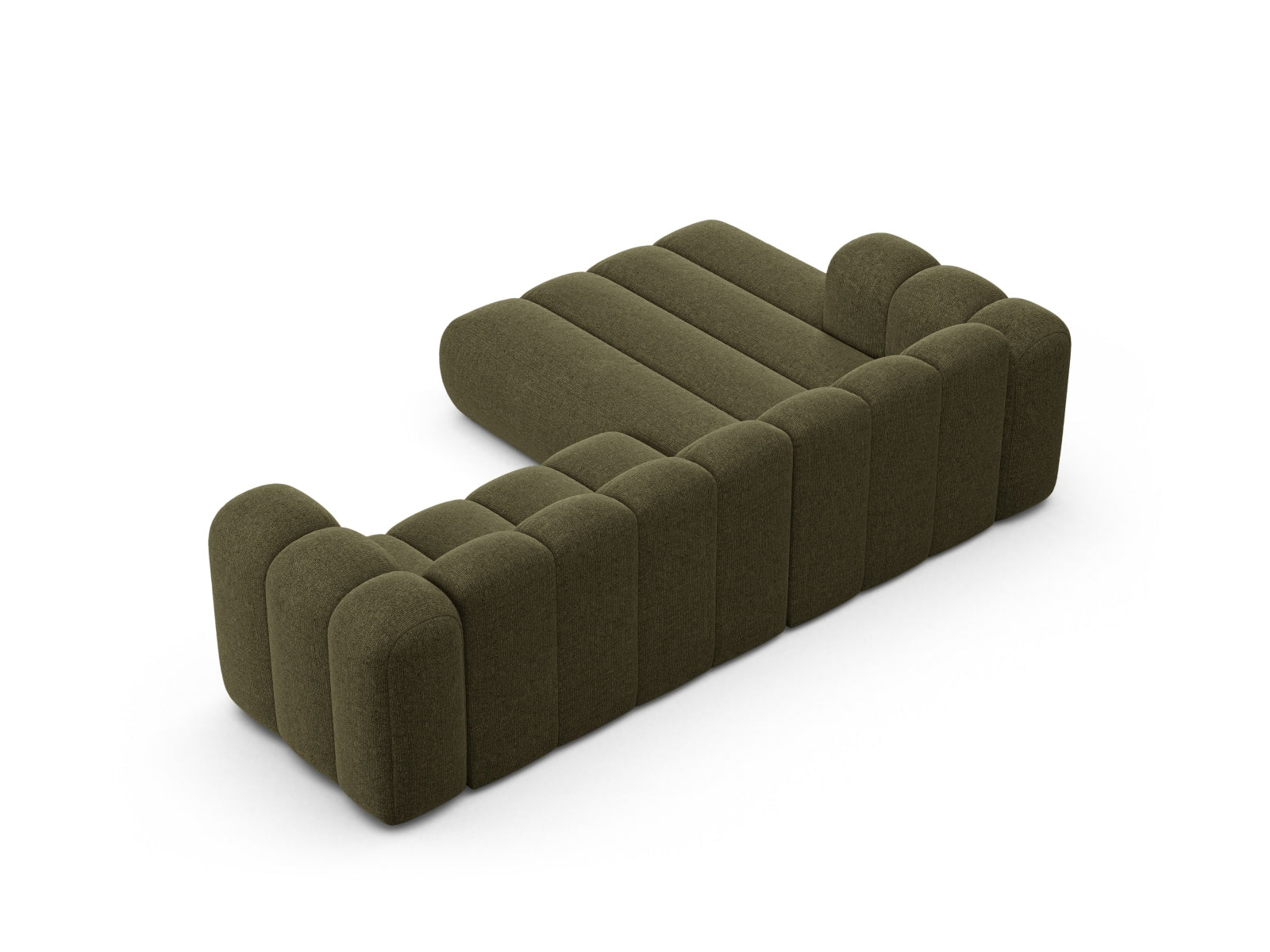 Lupine Modulares Ecksofa links 4 Sitzer in Green präsentiert im Onlineshop von KAQTU Design AG. Ecksofa links ist von Micadoni