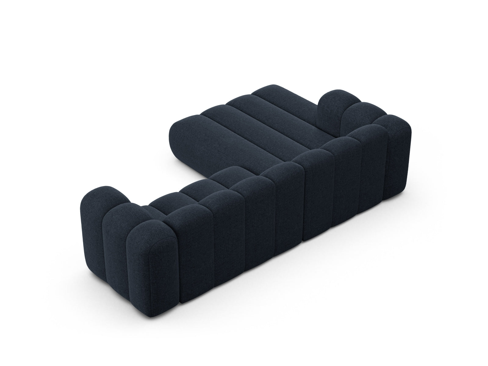 Lupine Modulares Ecksofa links 4 Sitzer in Navy Blue präsentiert im Onlineshop von KAQTU Design AG. Ecksofa links ist von Micadoni