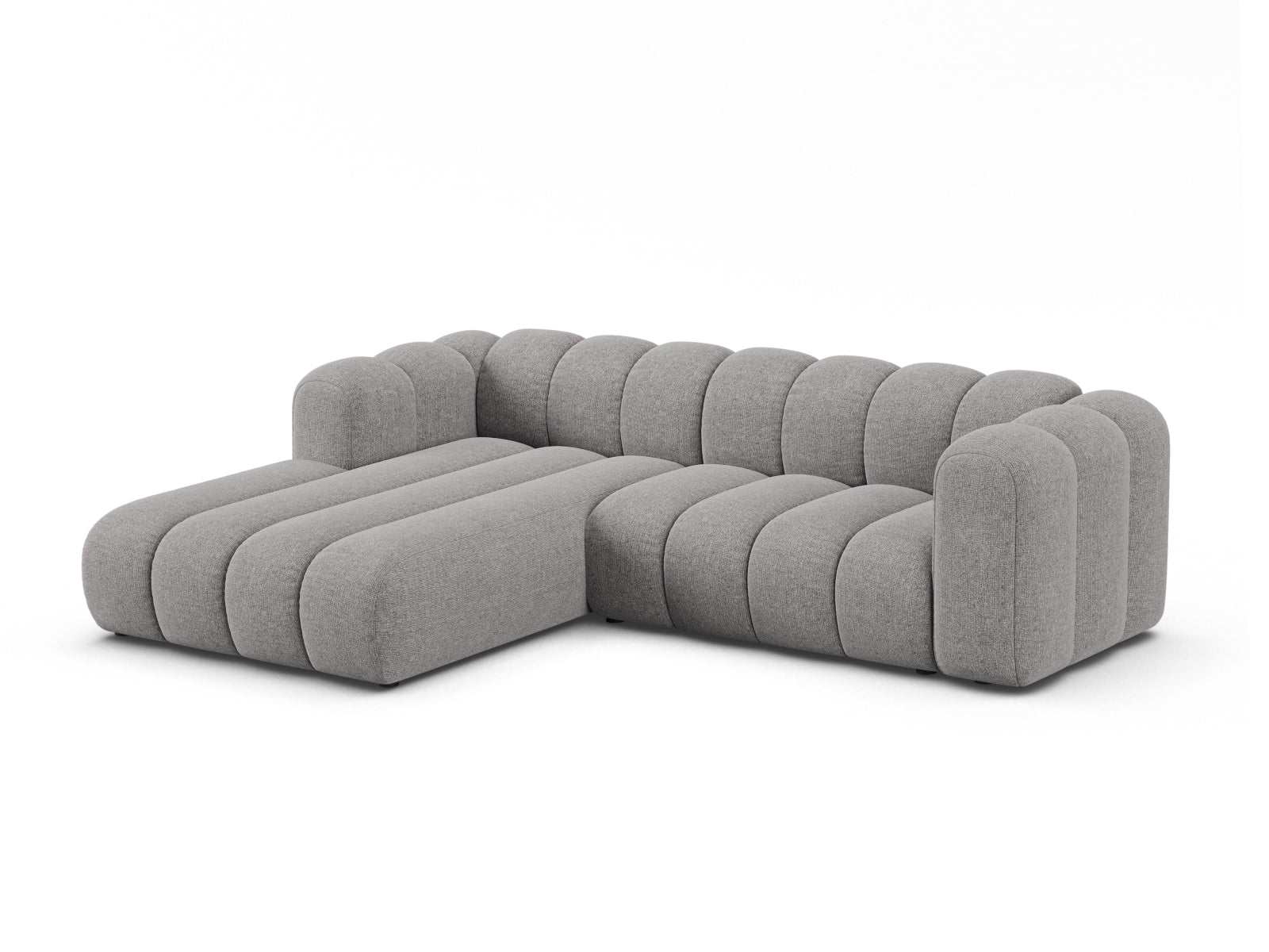 Lupine Modulares Ecksofa links 4 Sitzer in Light Grey präsentiert im Onlineshop von KAQTU Design AG. Ecksofa links ist von Micadoni