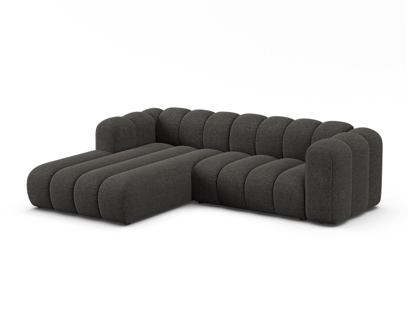 Lupine Modulares Ecksofa links 4 Sitzer in Dark Grey präsentiert im Onlineshop von KAQTU Design AG. Ecksofa links ist von Micadoni