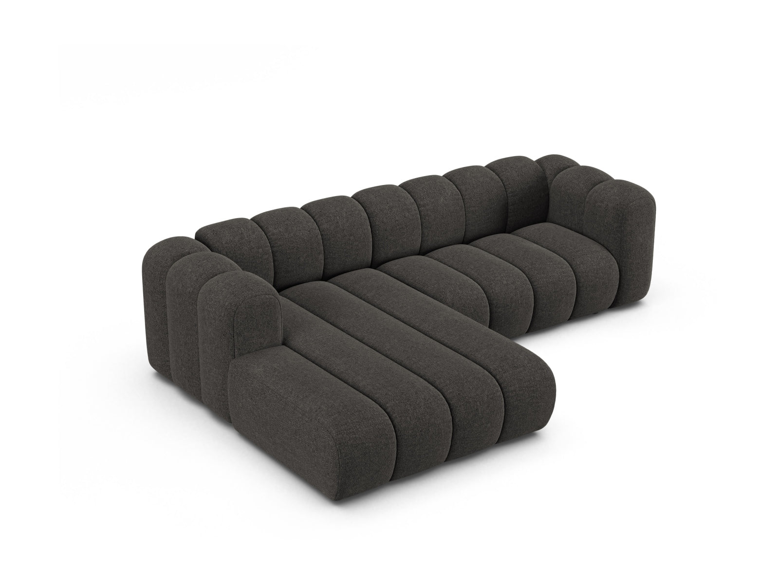 Lupine Modulares Ecksofa links 4 Sitzer in Dark Grey präsentiert im Onlineshop von KAQTU Design AG. Ecksofa links ist von Micadoni