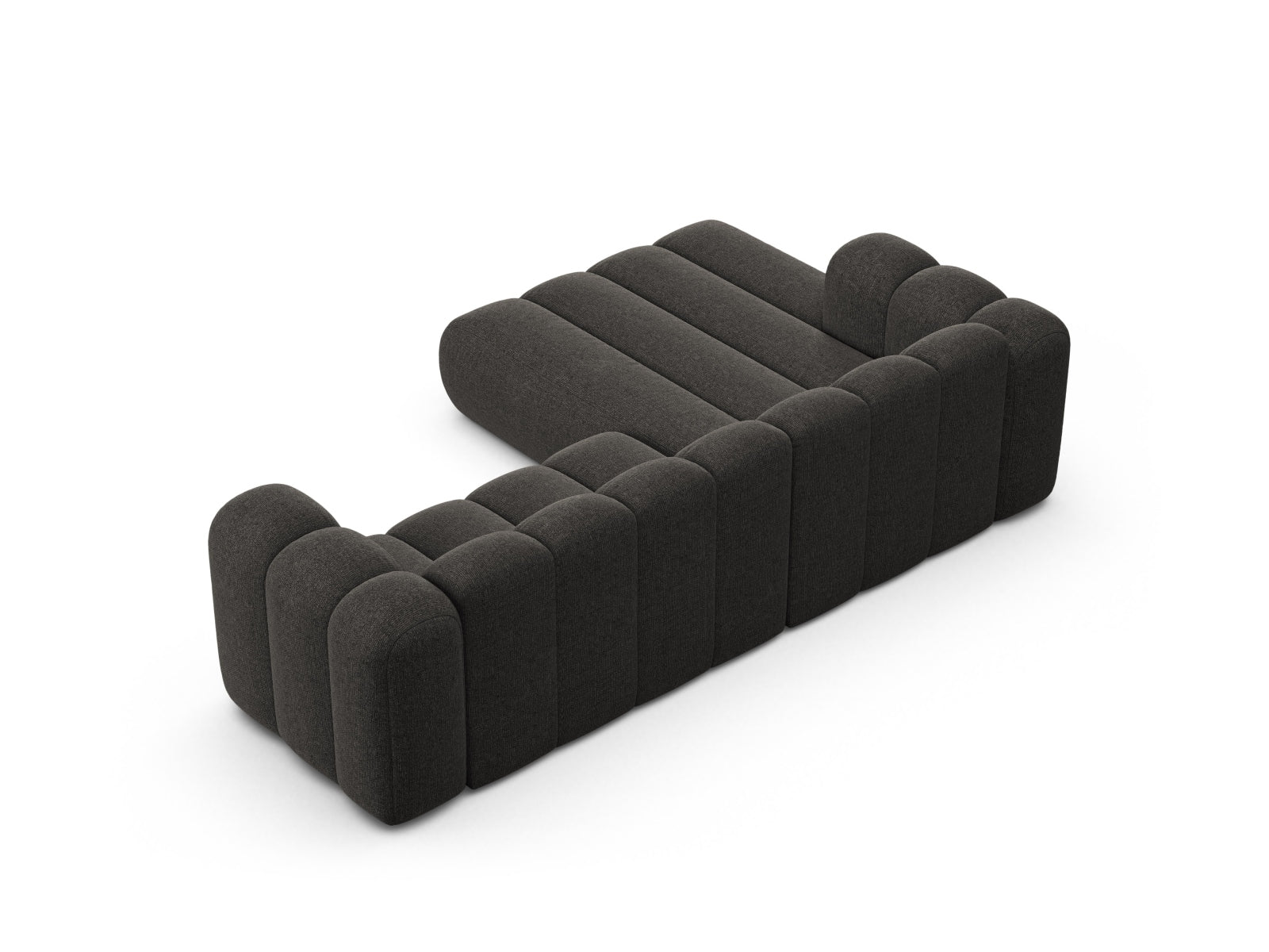 Lupine Modulares Ecksofa links 4 Sitzer in Dark Grey präsentiert im Onlineshop von KAQTU Design AG. Ecksofa links ist von Micadoni
