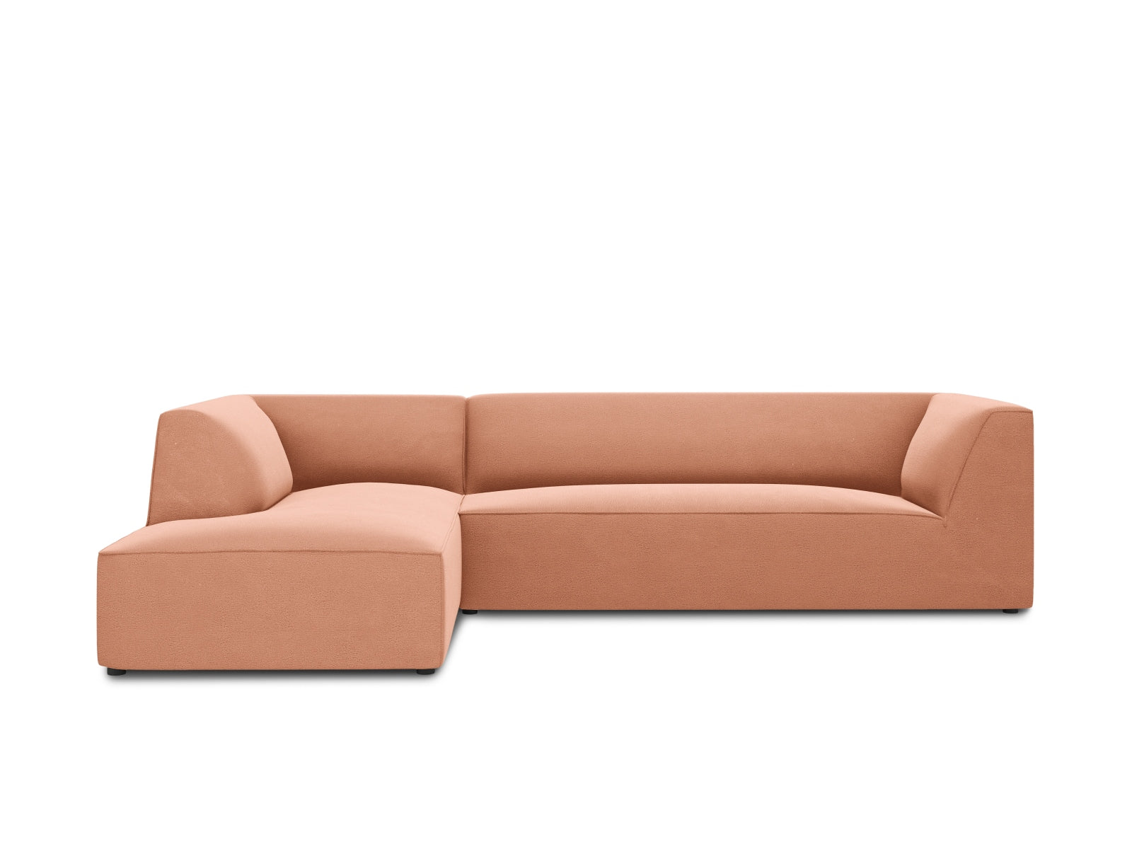 Ruby Velour modulares Ecksofa links 4 Sitzer in Pink-Salvador präsentiert im Onlineshop von KAQTU Design AG. Ecksofa links ist von Micadoni