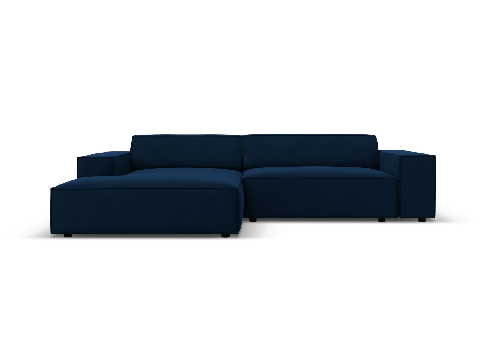 Jodie Velour modulares Ecksofa links 3 Sitzer in Royal Blue präsentiert im Onlineshop von KAQTU Design AG. Ecksofa links ist von Micadoni