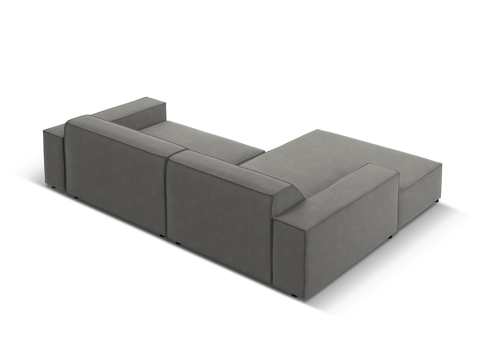 Entdecken Sie das Jodie Velour Ecksofa links 3-Sitzer von Micadoni – ein stilvolles, modulares Sofa, das höchsten Komfort und individuelle Gestaltungsmöglichkeiten bietet.