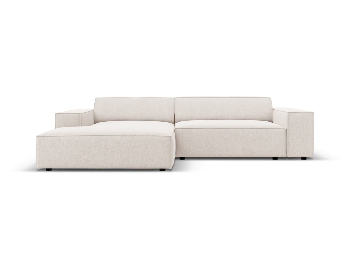 Jodie Modulares Ecksofa links 3 Sitzer in Light Beige-Megan präsentiert im Onlineshop von KAQTU Design AG. L-Sofa links ist von Micadoni