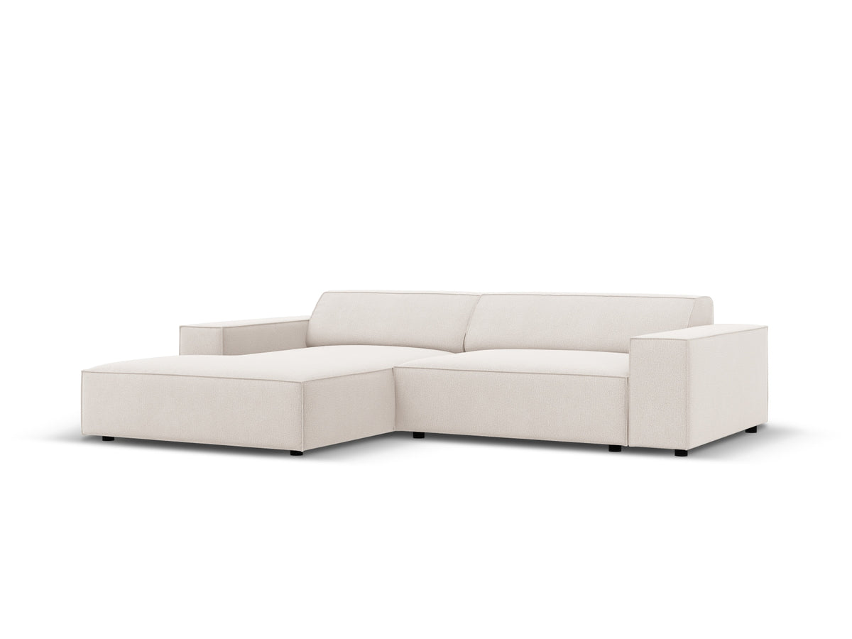 Jodie Modulares Ecksofa links 3 Sitzer in Light Beige-Megan präsentiert im Onlineshop von KAQTU Design AG. L-Sofa links ist von Micadoni