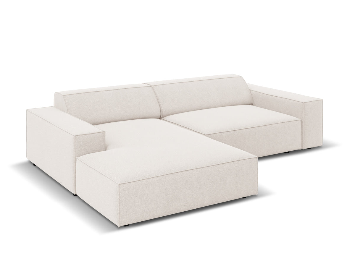 Jodie Modulares Ecksofa links 3 Sitzer in Light Beige-Megan präsentiert im Onlineshop von KAQTU Design AG. L-Sofa links ist von Micadoni