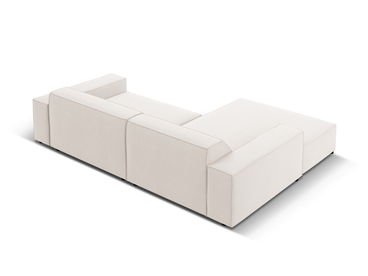 Jodie Modulares Ecksofa links 3 Sitzer in Light Beige-Megan präsentiert im Onlineshop von KAQTU Design AG. L-Sofa links ist von Micadoni