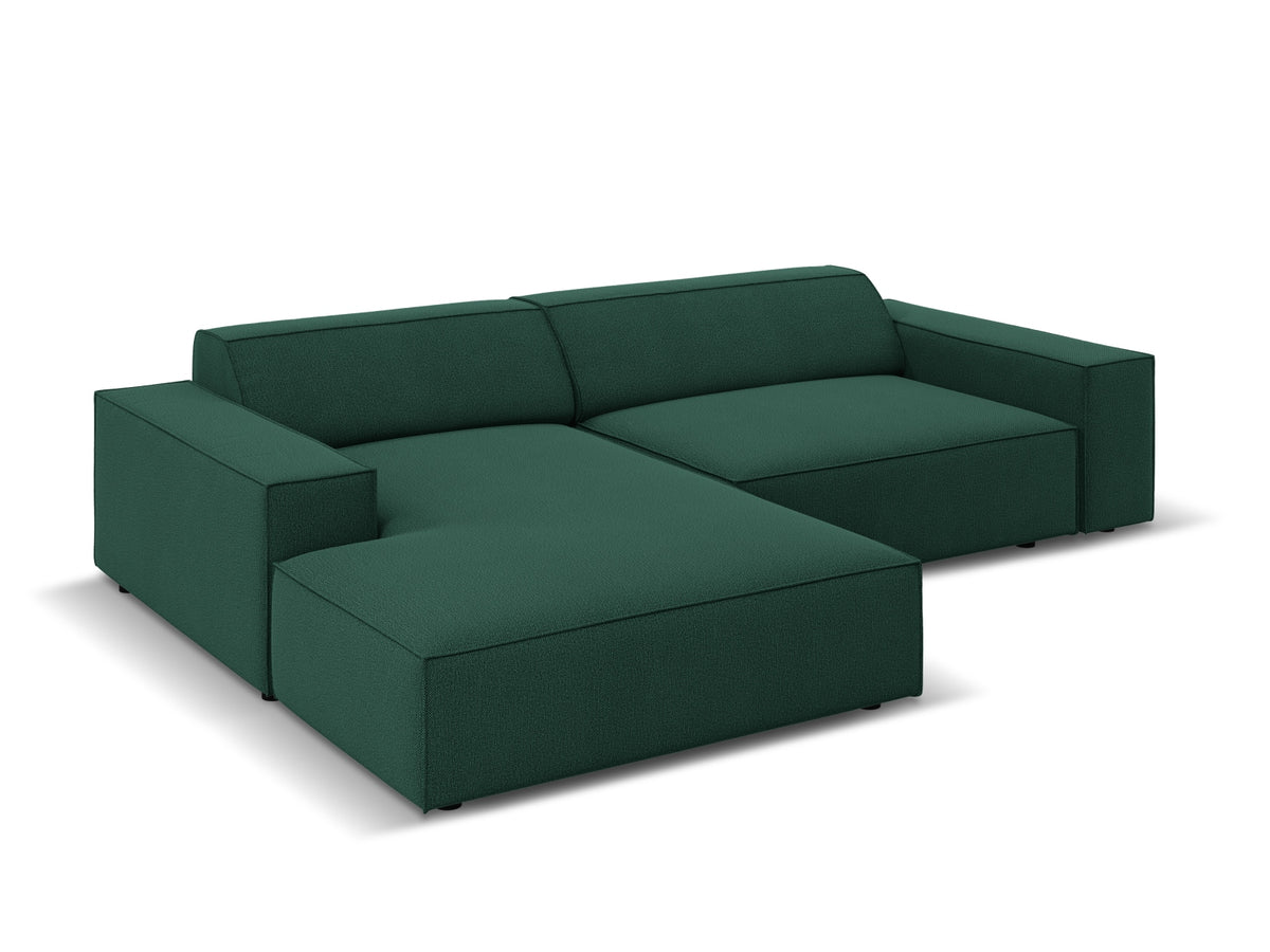 Jodie Modulares Ecksofa links 3 Sitzer in Green-Megan präsentiert im Onlineshop von KAQTU Design AG. L-Sofa links ist von Micadoni