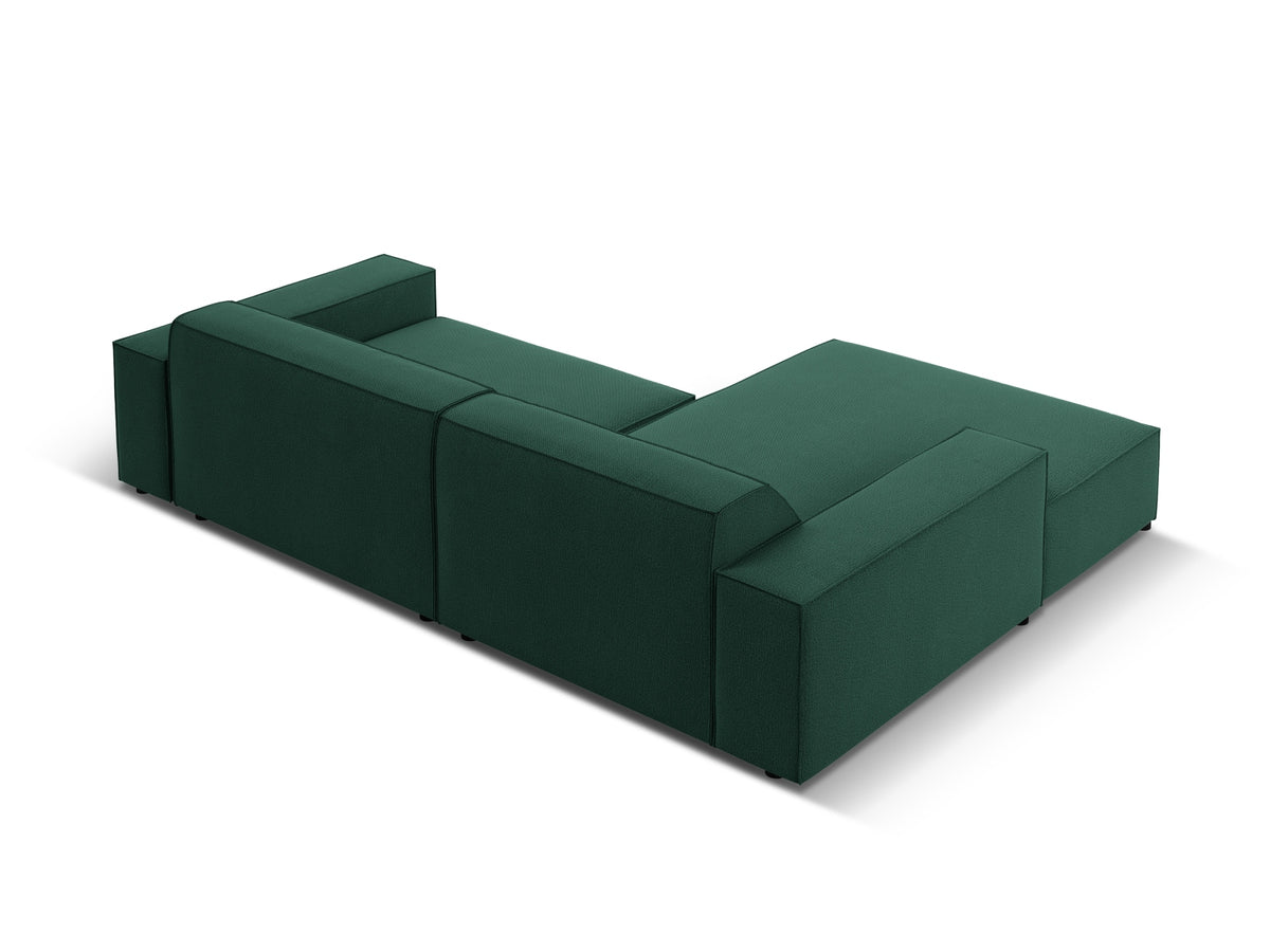 Jodie Modulares Ecksofa links 3 Sitzer in Green-Megan präsentiert im Onlineshop von KAQTU Design AG. L-Sofa links ist von Micadoni