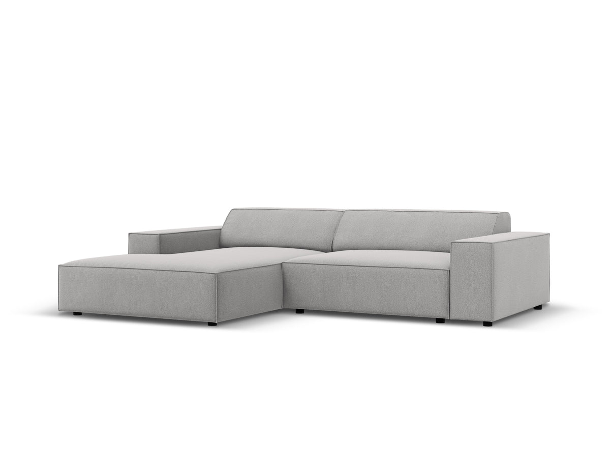 Jodie Modulares Ecksofa links 3 Sitzer in Light Grey-Megan präsentiert im Onlineshop von KAQTU Design AG. L-Sofa links ist von Micadoni