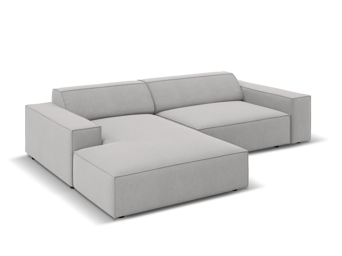 Jodie Modulares Ecksofa links 3 Sitzer in Light Grey-Megan präsentiert im Onlineshop von KAQTU Design AG. L-Sofa links ist von Micadoni