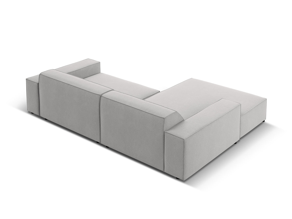 Jodie Modulares Ecksofa links 3 Sitzer in Light Grey-Megan präsentiert im Onlineshop von KAQTU Design AG. L-Sofa links ist von Micadoni