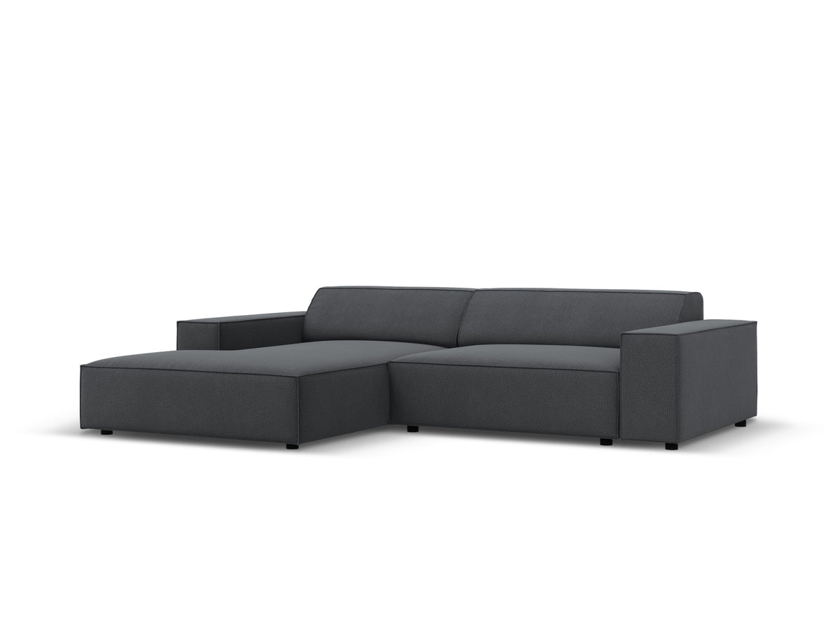 Jodie Modulares Ecksofa links 3 Sitzer in Dark Grey-Megan präsentiert im Onlineshop von KAQTU Design AG. L-Sofa links ist von Micadoni