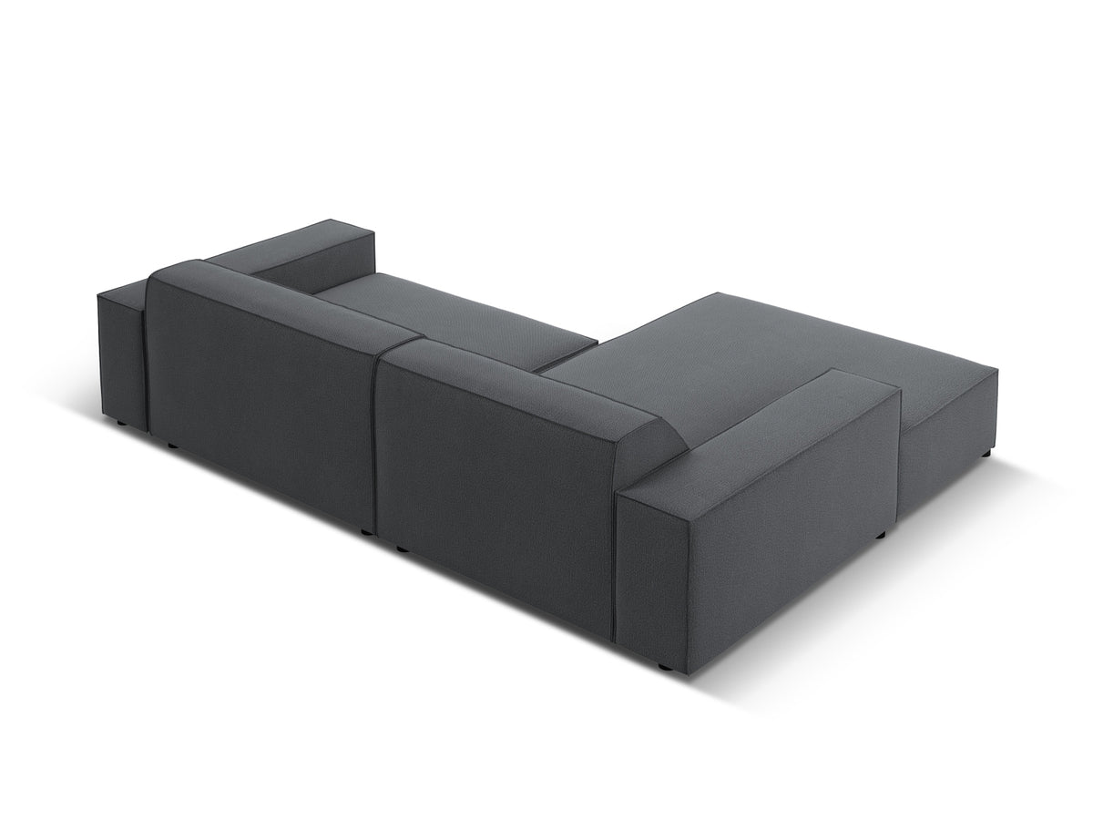 Jodie Modulares Ecksofa links 3 Sitzer in Dark Grey-Megan präsentiert im Onlineshop von KAQTU Design AG. L-Sofa links ist von Micadoni