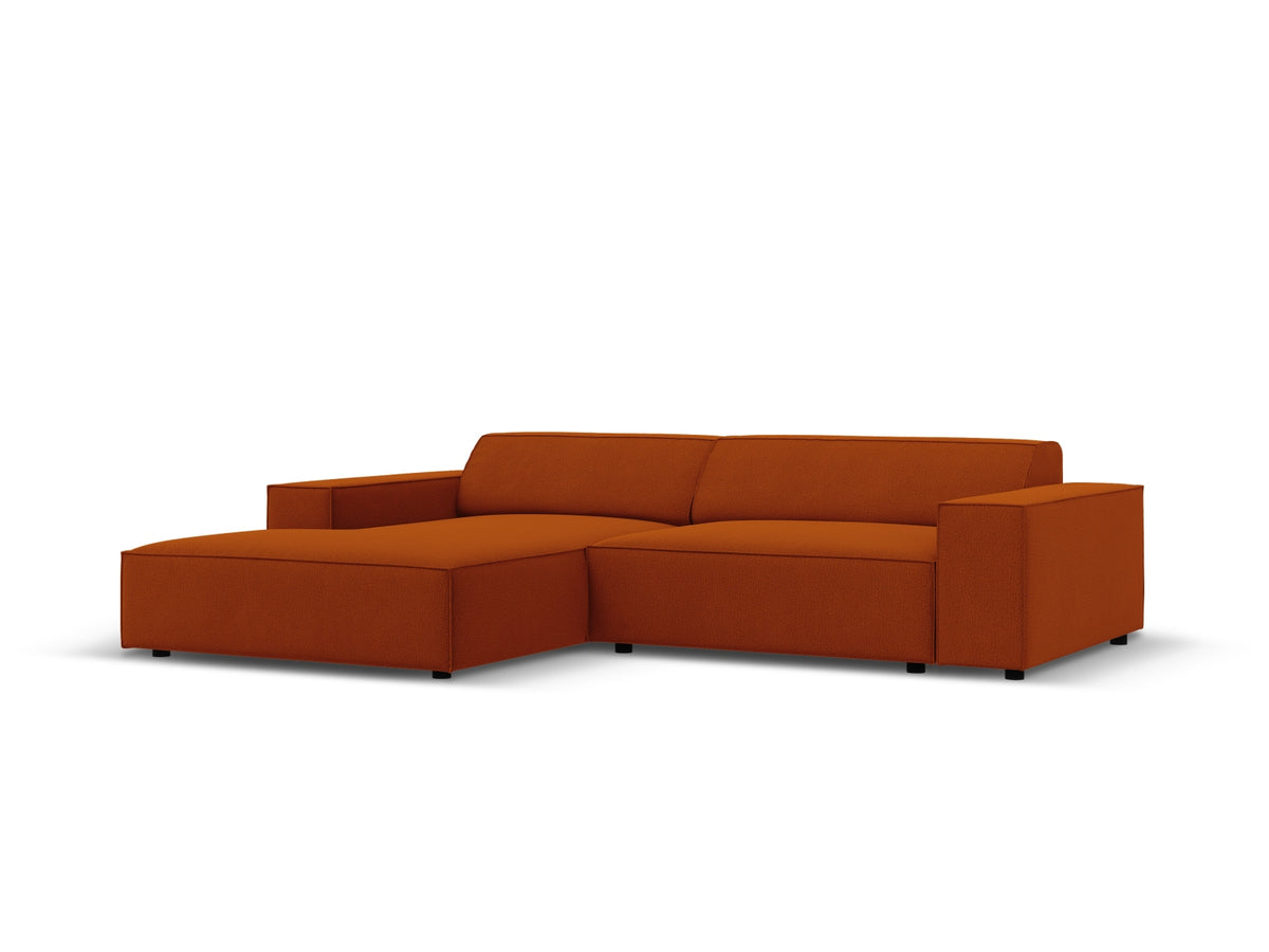 Jodie Modulares Ecksofa links 3 Sitzer in Terracotta-Megan präsentiert im Onlineshop von KAQTU Design AG. L-Sofa links ist von Micadoni