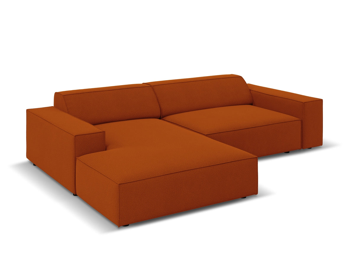 Jodie Modulares Ecksofa links 3 Sitzer in Terracotta-Megan präsentiert im Onlineshop von KAQTU Design AG. L-Sofa links ist von Micadoni