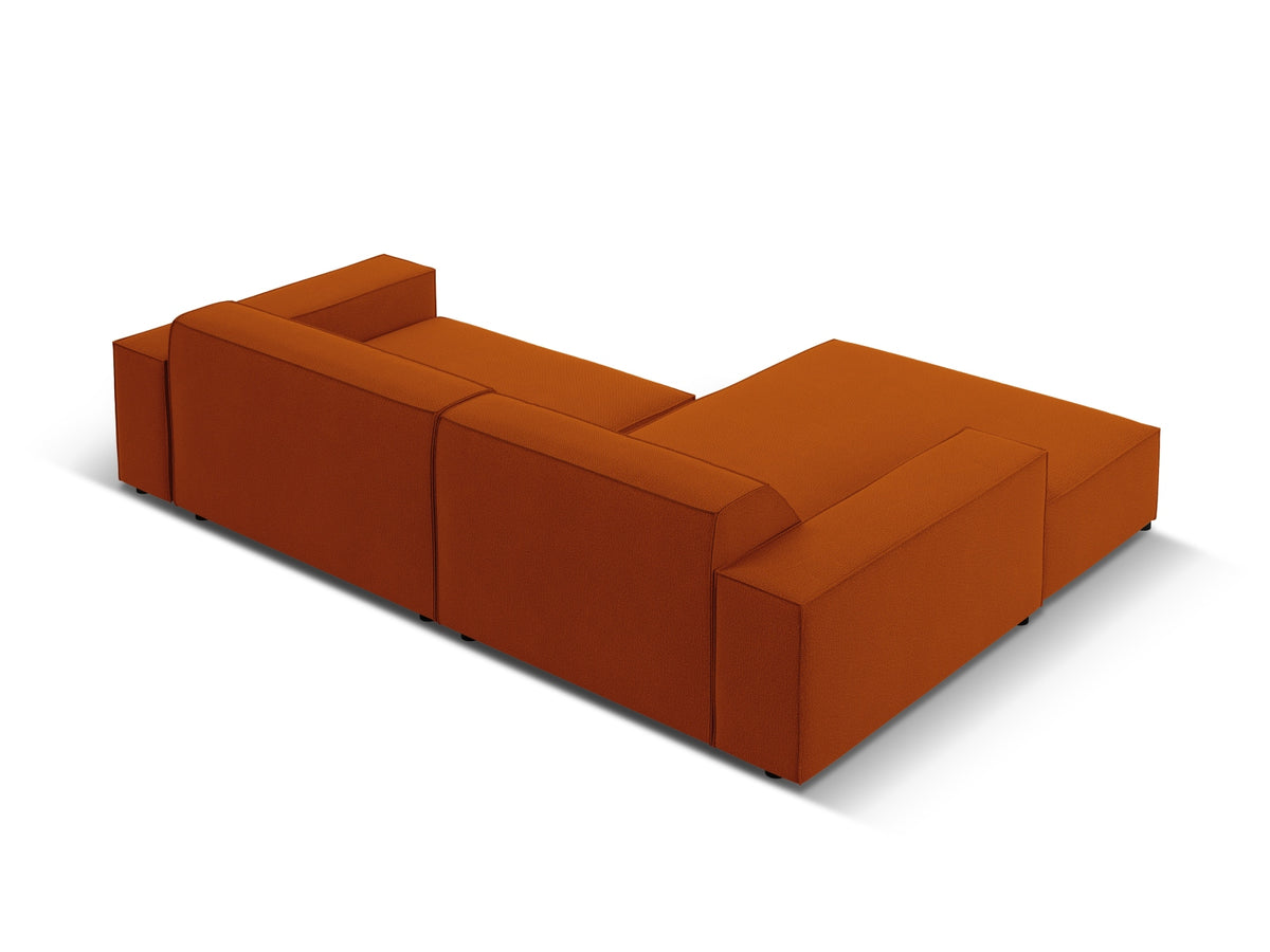 Jodie Modulares Ecksofa links 3 Sitzer in Terracotta-Megan präsentiert im Onlineshop von KAQTU Design AG. L-Sofa links ist von Micadoni