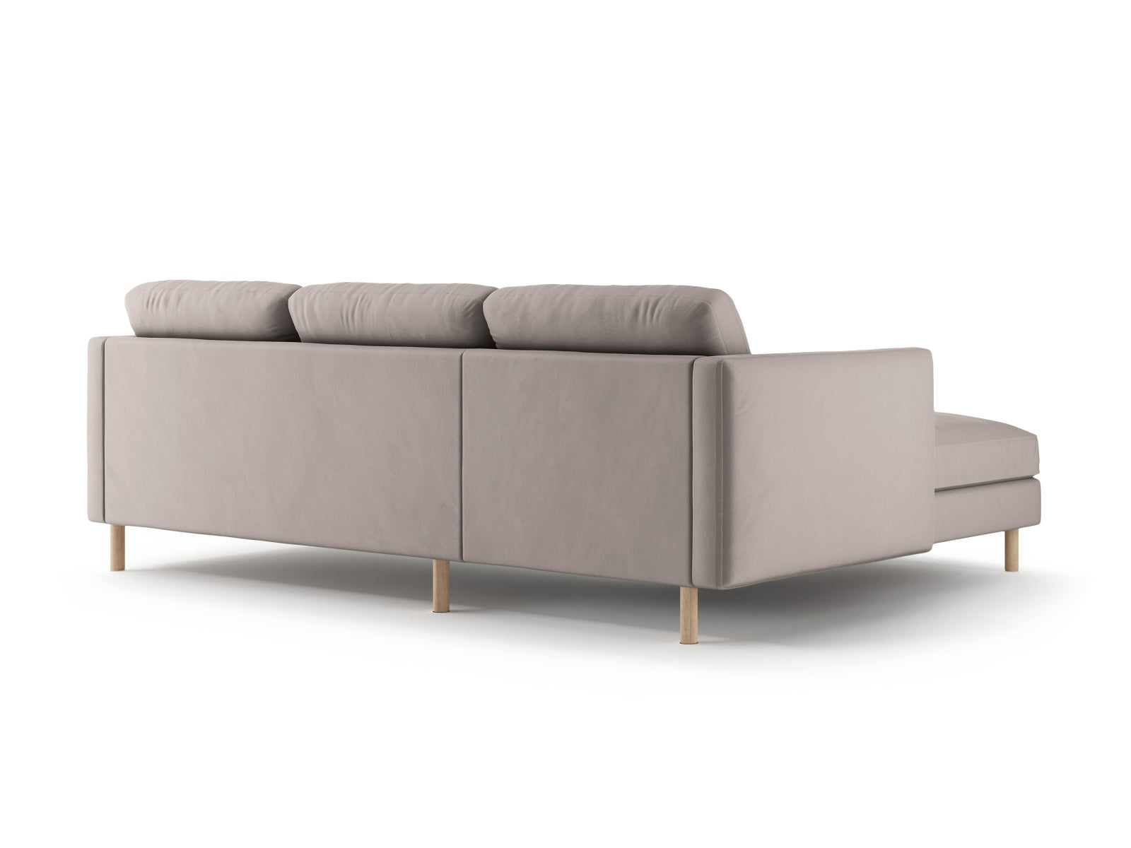 Erleben Sie das Eden Velour links Ecksofa 3 Sitzer von Micadoni: Stilvolles Velours, elegantes Design und erstklassiger Sitzkomfort für Ihr Wohnzimmer.