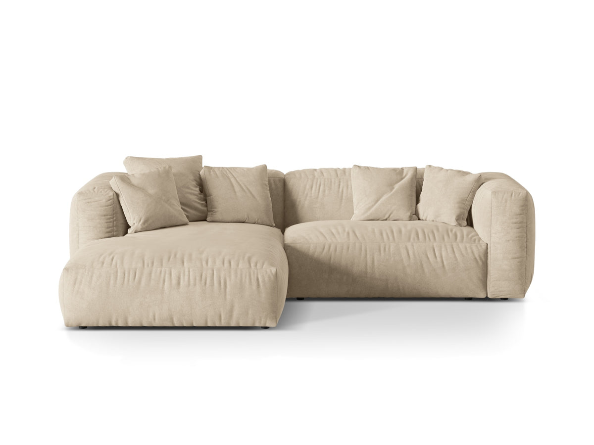 Martina Modulares Ecksofa links 2 Sitzer in Light Beige-Vogue präsentiert im Onlineshop von KAQTU Design AG. L-Sofa links ist von Micadoni