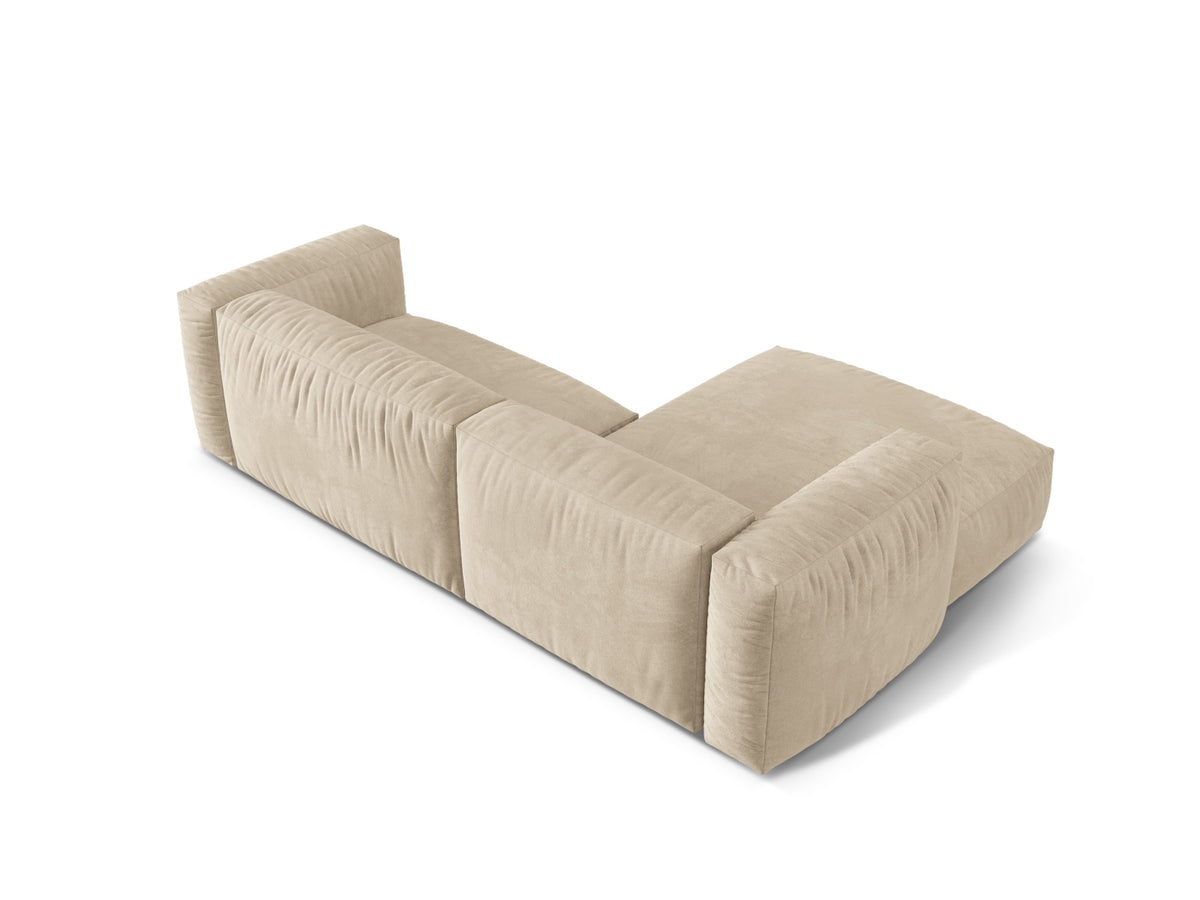 Martina Modulares Ecksofa links 2 Sitzer in Light Beige-Vogue präsentiert im Onlineshop von KAQTU Design AG. L-Sofa links ist von Micadoni