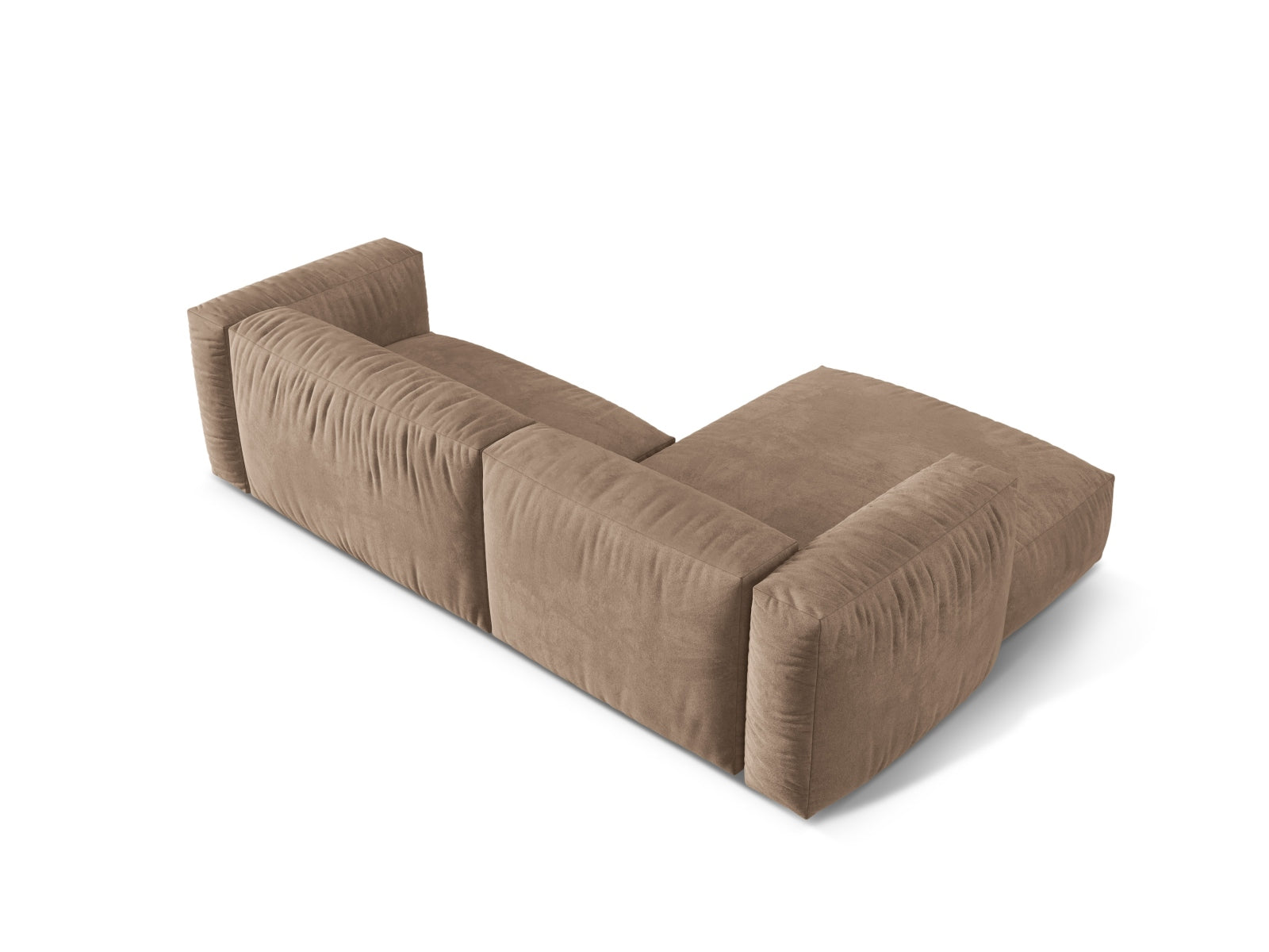 Martina Modulares Ecksofa links 2 Sitzer in Dark Beige-Vogue präsentiert im Onlineshop von KAQTU Design AG. L-Sofa links ist von Micadoni