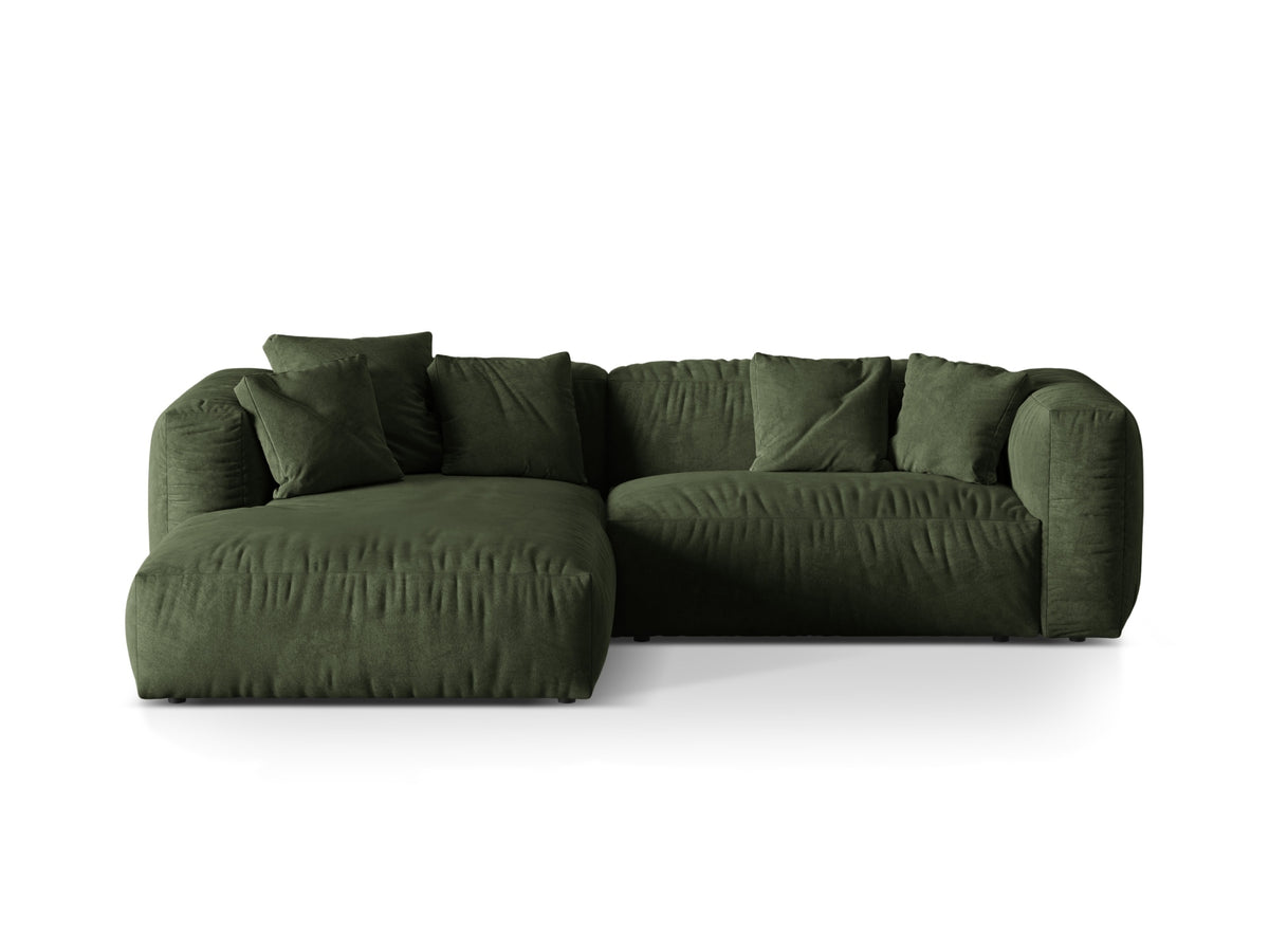 Martina Modulares Ecksofa links 2 Sitzer in Green-Vogue präsentiert im Onlineshop von KAQTU Design AG. L-Sofa links ist von Micadoni