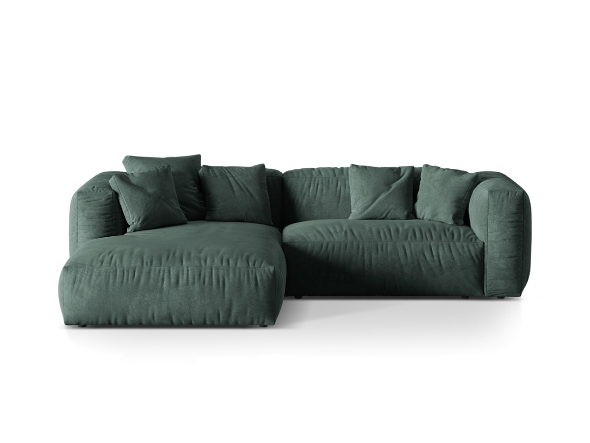 Martina Modulares Ecksofa links 2 Sitzer in Petrol-Vogue präsentiert im Onlineshop von KAQTU Design AG. L-Sofa links ist von Micadoni