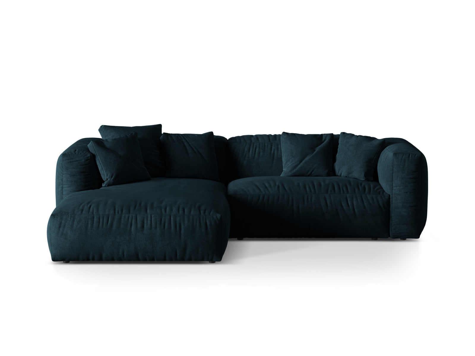 Martina Modulares Ecksofa links 2 Sitzer in Deep Petrol präsentiert im Onlineshop von KAQTU Design AG. Ecksofa links ist von Micadoni