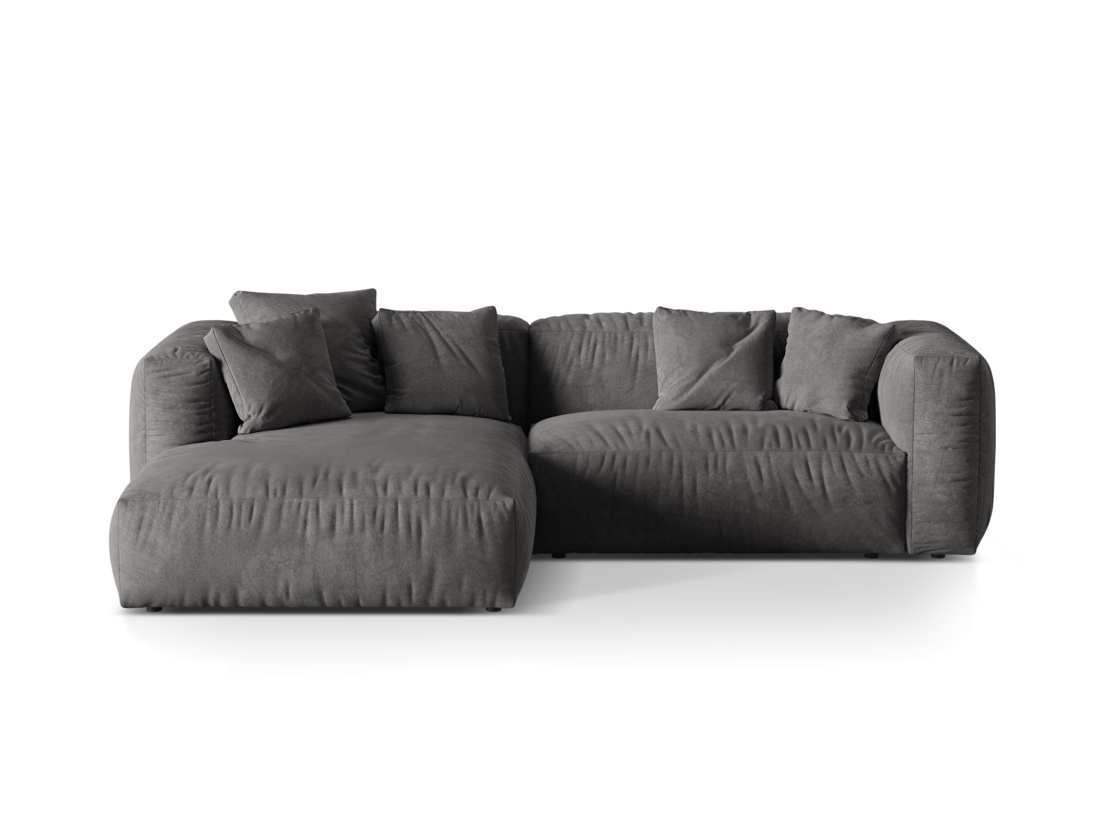 Martina Modulares Ecksofa links 2 Sitzer in Grey präsentiert im Onlineshop von KAQTU Design AG. Ecksofa links ist von Micadoni