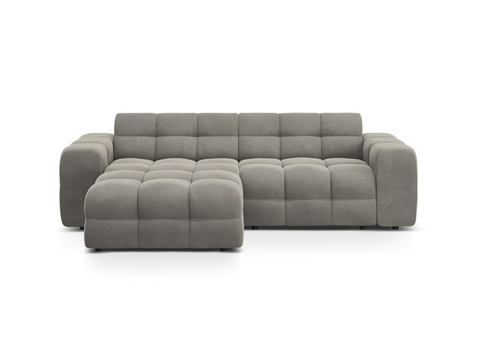 Kendal Velour links Ecksofa 4 Sitzer in Dark Grey-Magic Velvet präsentiert im Onlineshop von KAQTU Design AG. L-Sofa links ist von Micadoni