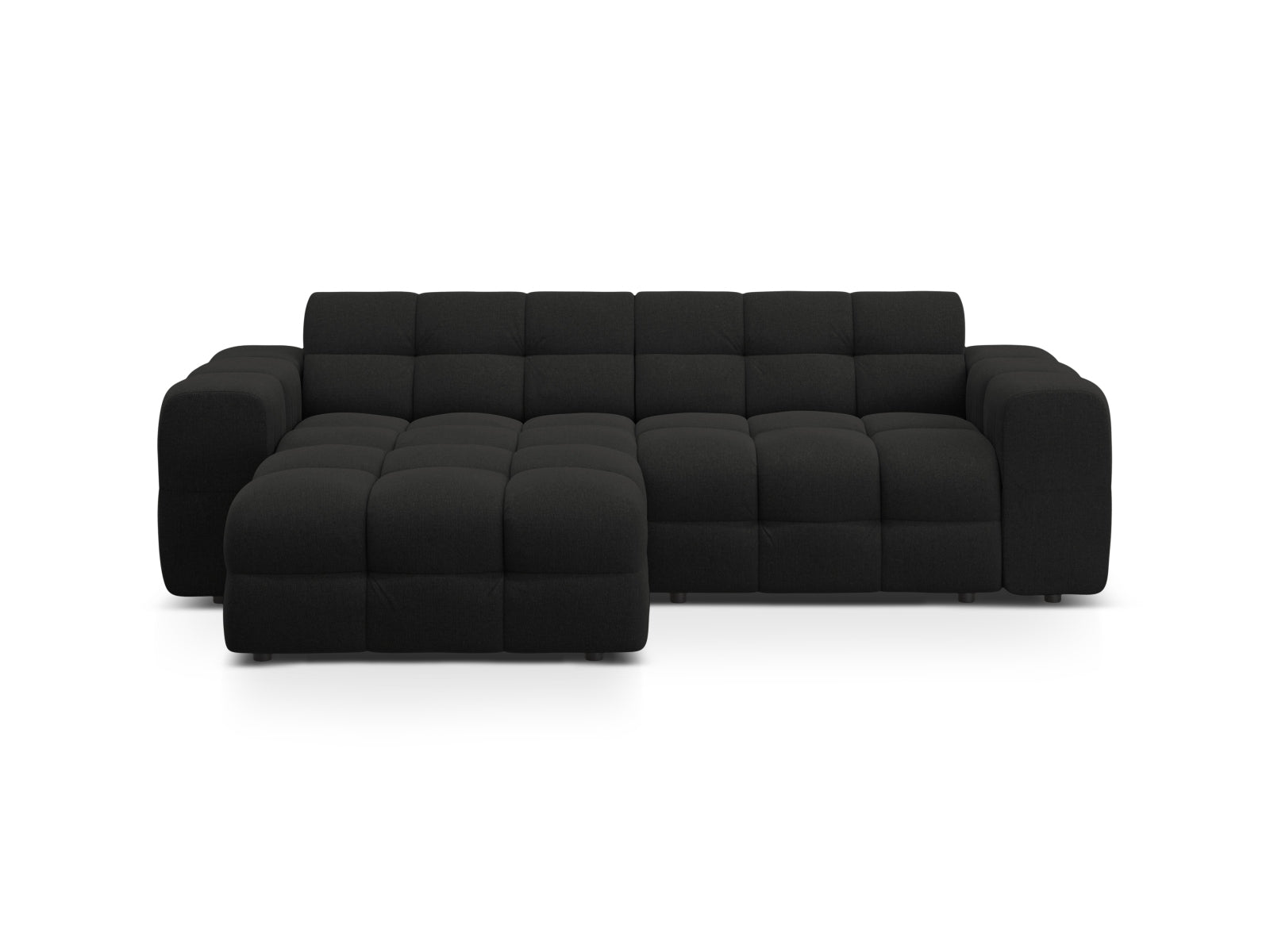 Kendal Ecksofa links 4 Sitzer in Black präsentiert im Onlineshop von KAQTU Design AG. Ecksofa links ist von Micadoni