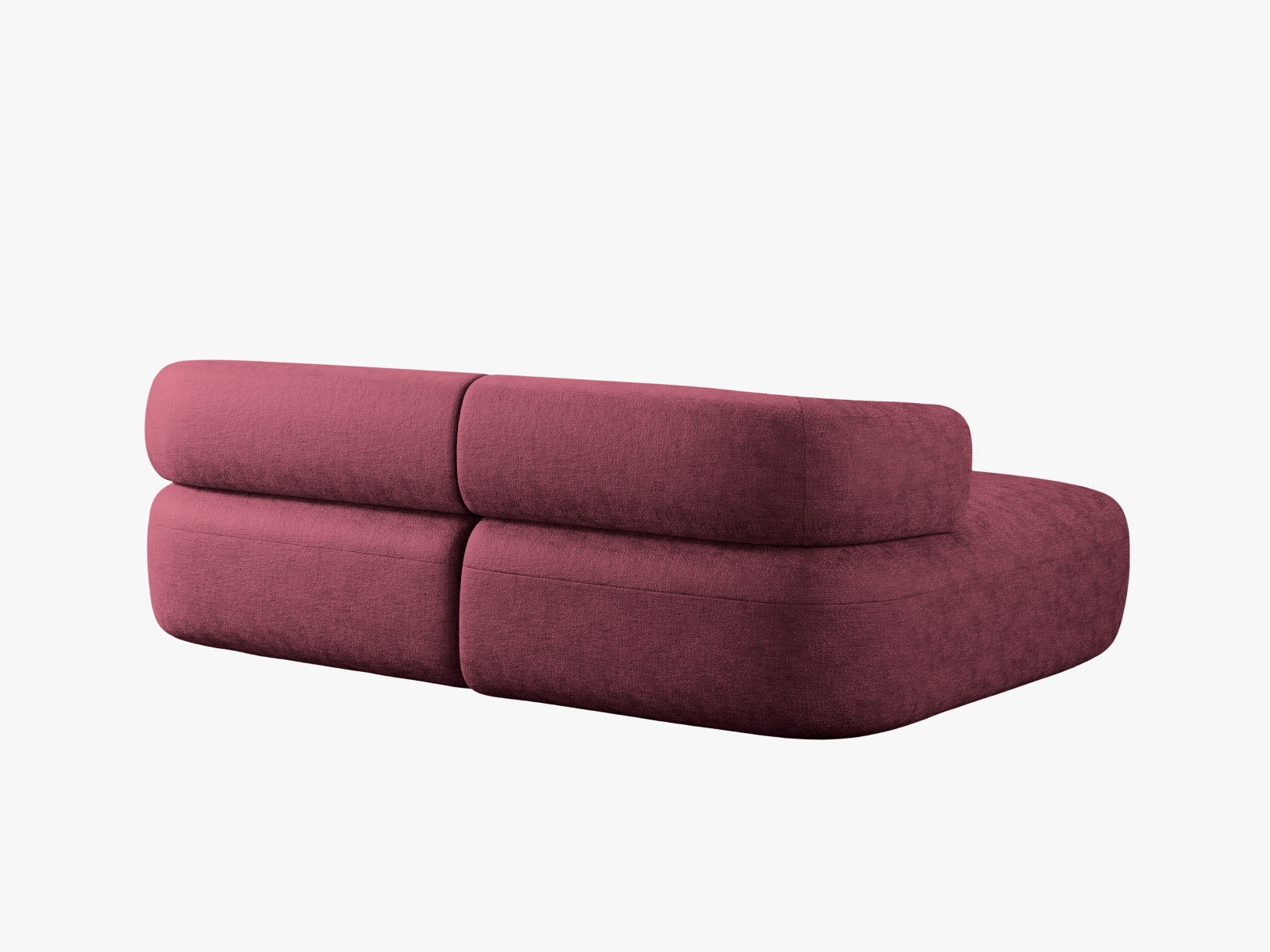 Modernes 5-Sitzer Ecksofa Jenny von Micadoni, linksseitig, in Cherrywood, perfekt für entspannte Abende und geschmackvolle Wohnräume.