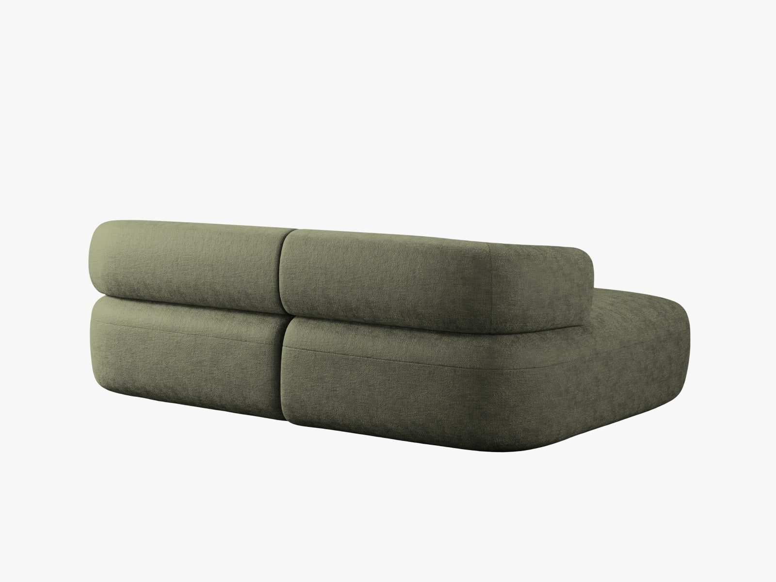 Elegantes 5-Sitzer Ecksofa Jenny von Micadoni, linksseitig, in frischem Grün, perfekt für stilvolle Wohnräume und gemütliche Abende.