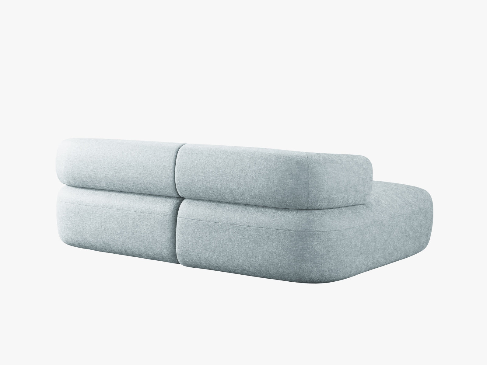 Elegantes, hellblaues 5-Sitzer Ecksofa Jenny von Micadoni, perfekt für entspannte Stunden und stilvolle Einrichtung in jedem Wohnraum.