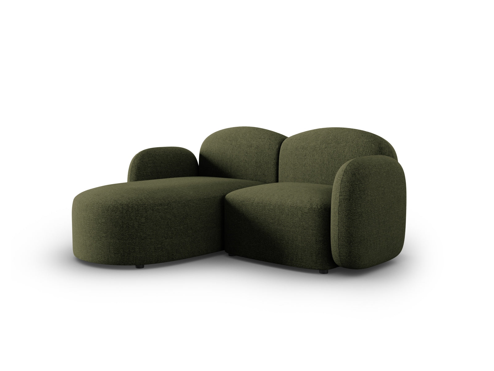 Erleben Sie das stilvolle Blair Ecksofa links von Micadoni – ein eleganter 3-Sitzer aus feinstem Velours, ideal für Ihr modernes Wohnambiente.