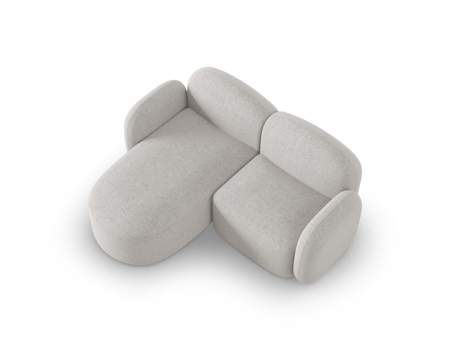 Erleben Sie das stilvolle Blair Ecksofa links von Micadoni – ein eleganter 3-Sitzer aus feinstem Velours, ideal für Ihr modernes Wohnambiente.