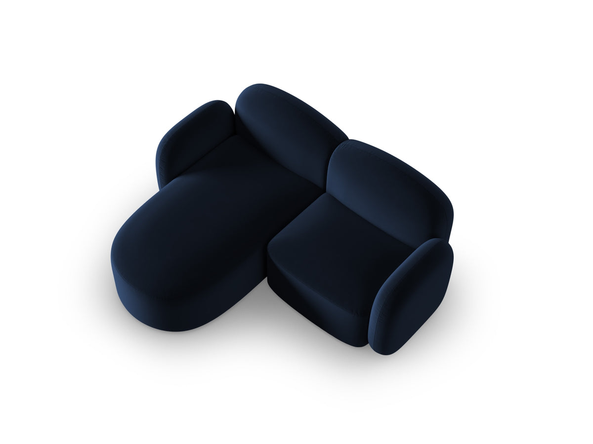 Blair Velour links Ecksofa 3 Sitzer in Royal Blue-Casino präsentiert im Onlineshop von KAQTU Design AG. L-Sofa links ist von Micadoni