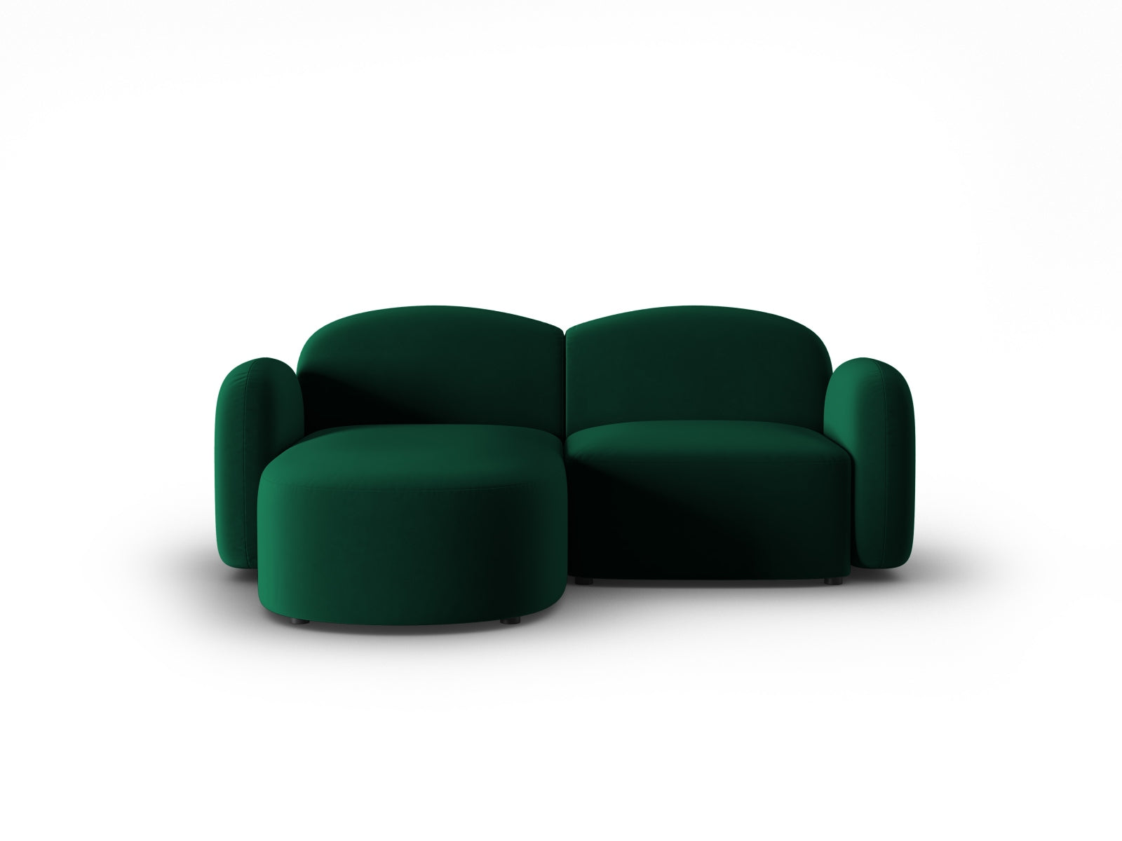 Elegantes linksseitiges Ecksofa Blair Velour von Micadoni, ideal für gemütliche Wohnzimmer mit zeitgemäßem Design.