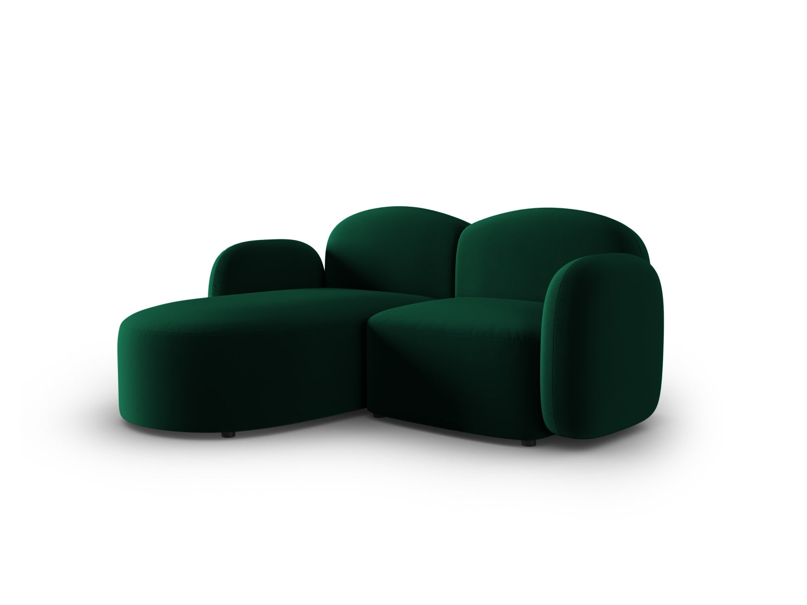 Erleben Sie das stilvolle Blair Velour links Ecksofa 3-Sitzer von Micadoni – ideal für moderne Wohnzimmer und gemütliche Abende.