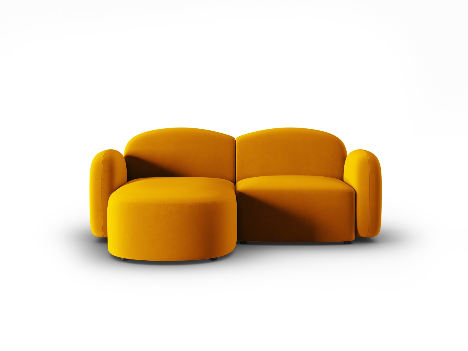 Elegantes linksseitiges 3-Sitzer Ecksofa Blair Velour von Micadoni, ideal für gemütliche Abende und stilvolle Einrichtung.